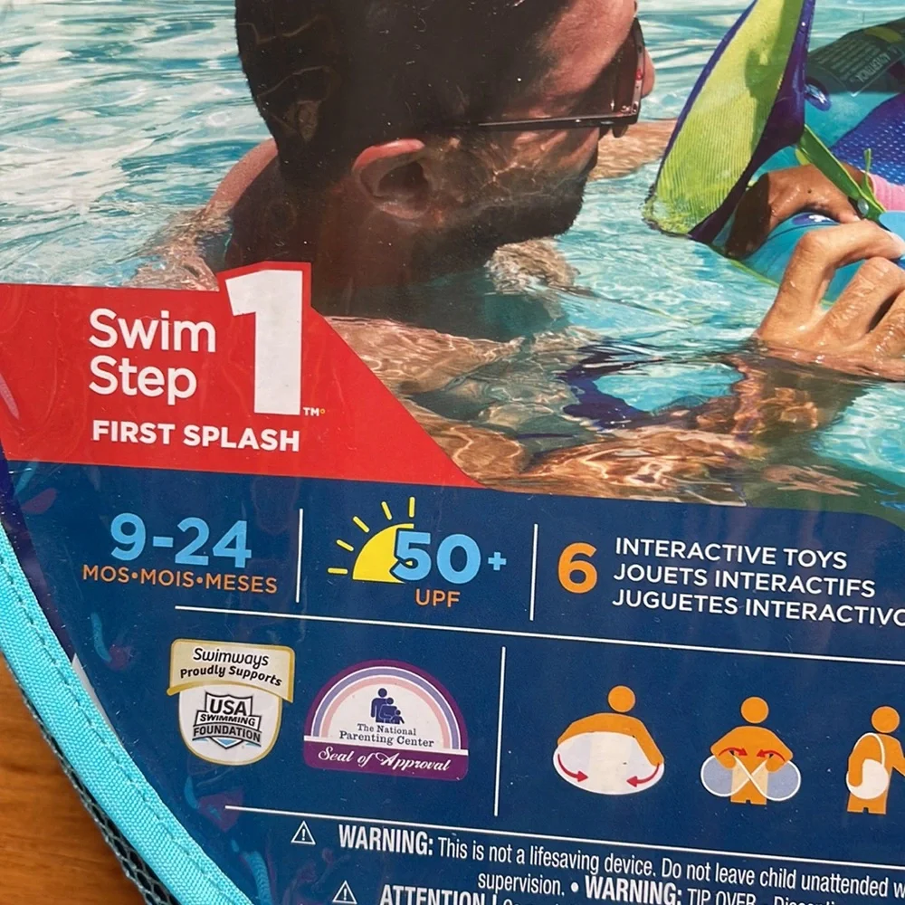 Baby swim float spring open design activity center